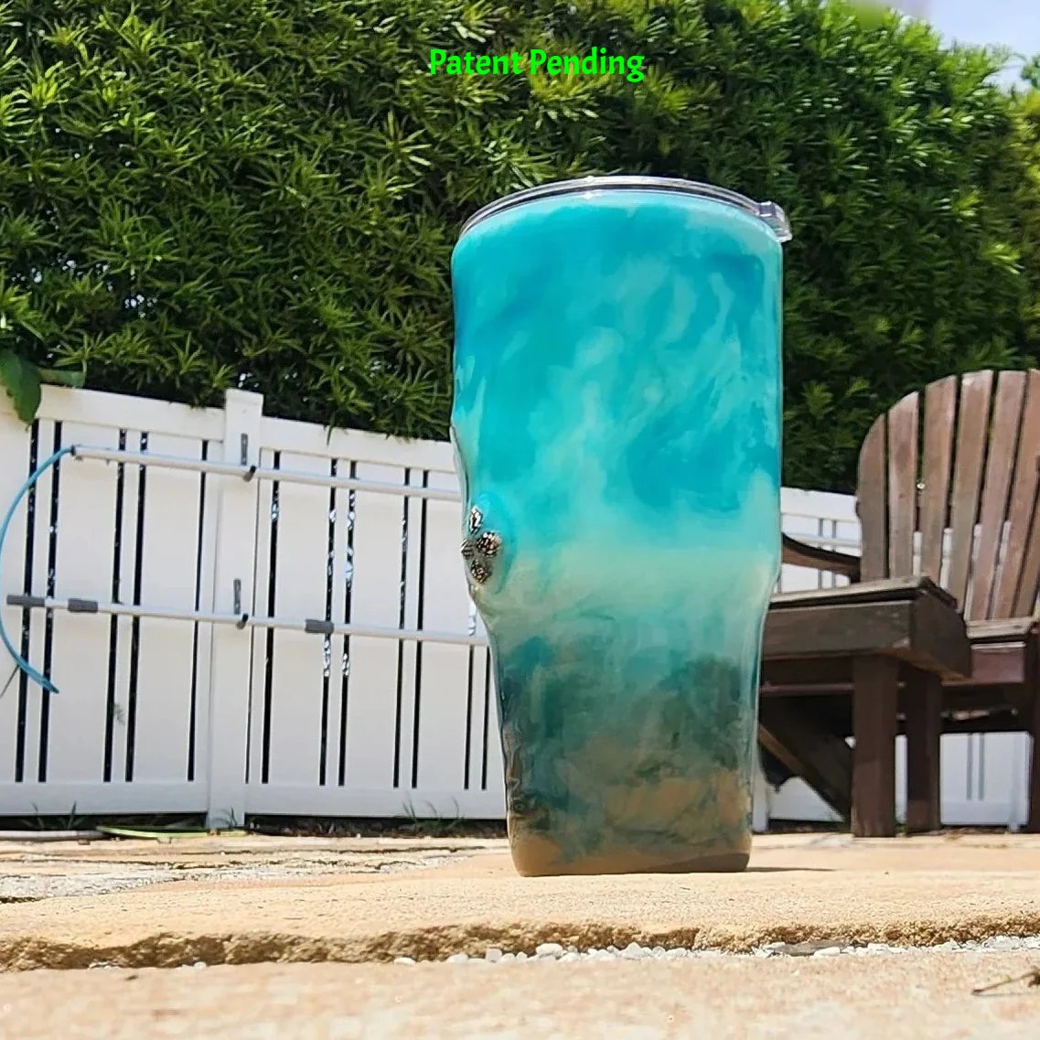 Fishing Hook Tumbler – 30oz Teal Lady Angler Coastal Fishing Tumbler