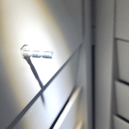 Back of bifold door with clam shell knob bolt and hexnut, fits 1 inch thick doors
