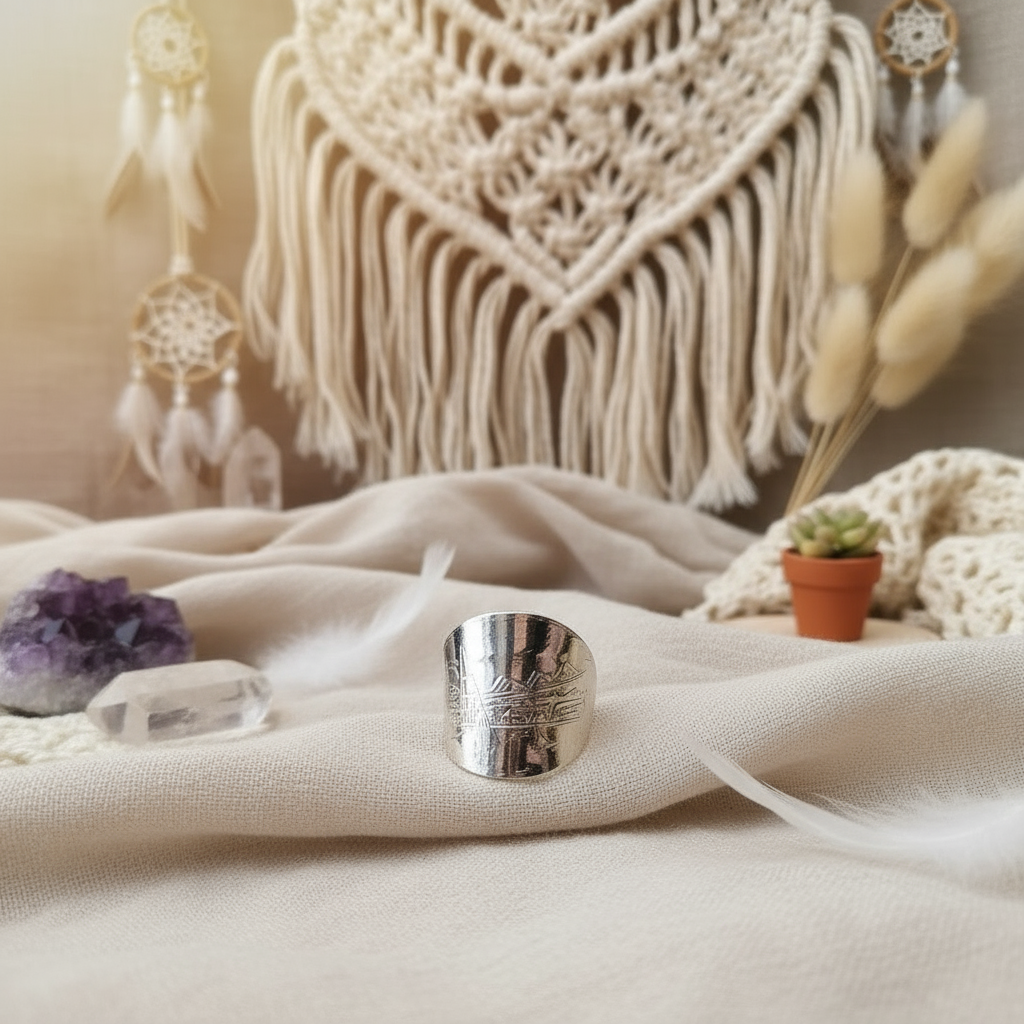 Handmade Luxury Jewelry - Rolex Vintage Silver Spoon Statement Ring