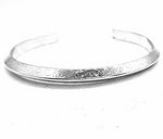Sterling Silver Cuff Bracelet Triangle Style With Design - South Florida Boho Boutique