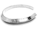 Sterling Silver Cuff Bracelet Triangle Style With Design