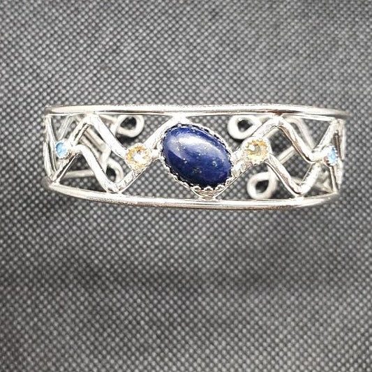 Lapis Lazuli Large Bracelet, Artistic Bracelet, 925 Solid Silver Bracelet,  Large Gemstone Silver Bracelet, Unisex Bracelet, Anniversary Gift - Etsy UK  | Solid silver bracelets, Large bracelet, Unisex bracelets