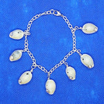 Cowrie Shell Bracelet With Swarovski Crystals - South Florida Boho Boutique
