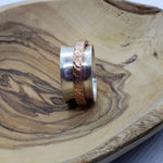 Sterling Silver Spinner Ring with Copper Spinner - South Florida Boho Boutique