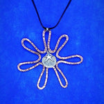 Sun-Flower Pendant With Starfish Charm - Copper - South Florida Boho Boutique