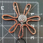 Sun-Flower Pendant With Starfish Charm - Copper - South Florida Boho Boutique