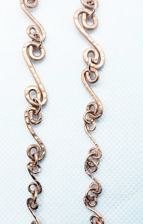 Boho Copper S-Style Link Bracelet - South Florida Boho Boutique