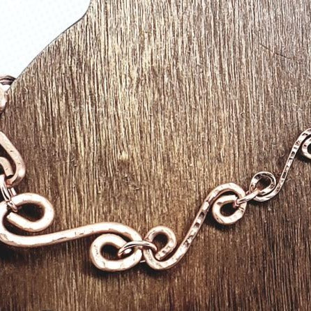Boho Copper S-Style Link Bracelet