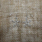 Star Earrings Hammered Style - Sterling Silver - South Florida Boho Boutique