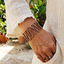 Copper  Handmade Boho Bracelet Cuff - Snake Style