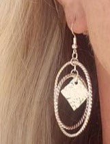 Sterling Silver Double Hoop Earrings