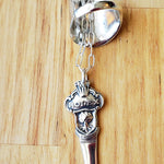 Vintage Sterling Silver Spoon Ring Rolex - Pendant Set
