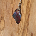Silver Boho Triangle Pendant With Rhinestones