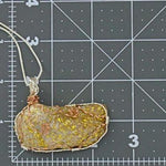 Angel Wing Seashell Pendant-Copper/Silver Tone Wire Wrap-Glitter Glazed - South Florida Boho Boutique