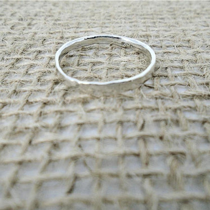Sterling Silver Textured Ring - South Florida Boho Boutique