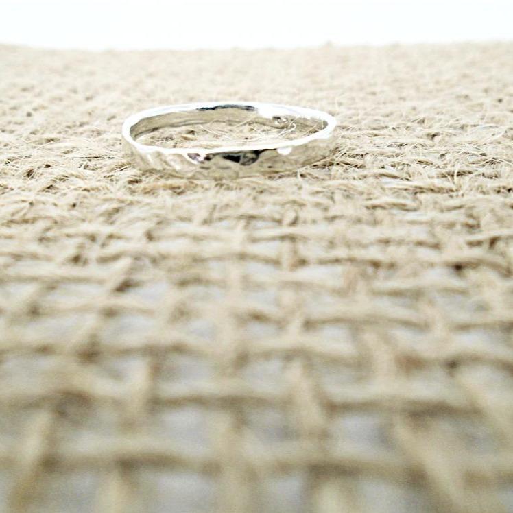 Sterling Silver Textured Ring - South Florida Boho Boutique