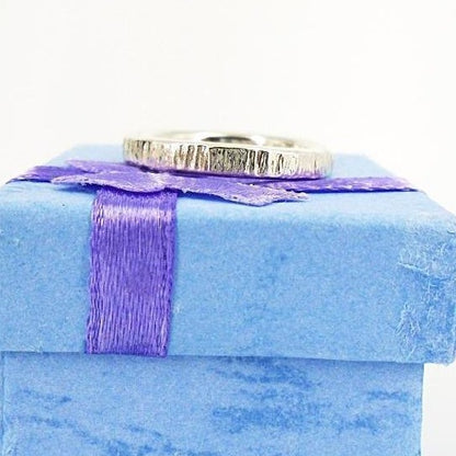 Sterling Silver Texture Sterling Silver Thumb Ring - South Florida Boho Boutique