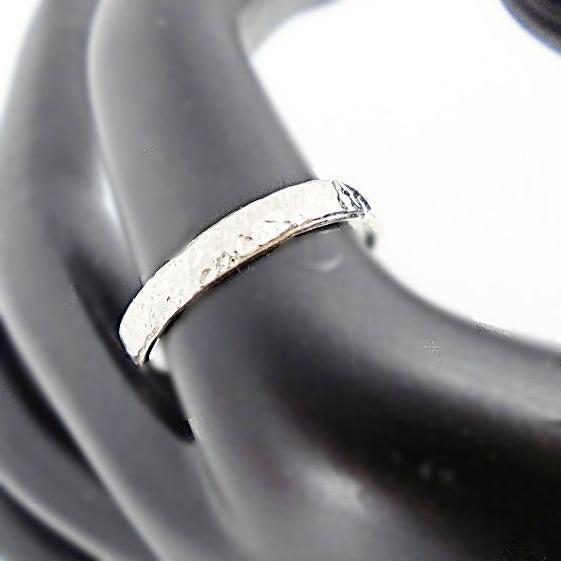 Sterling Silver Thumb Ring With Hammered Style - South Florida Boho Boutique