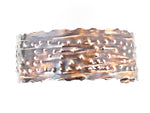 Copper Bracelet Cuff Tarnished And Stamp Design - South Florida Boho Boutique