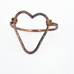 Copper Heart Clasp Bracelet
