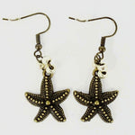 Vintage Color Starfish Earrings with Glass Beads - South Florida Boho Boutique