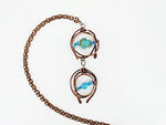 Copper Pendant Necklace With Turquoise Turtle Charm - South Florida Boho Boutique