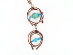 Copper Pendant Necklace With Turquoise Turtle Charm - South Florida Boho Boutique