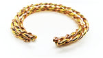 Brass-Copper Twisted Bracelet Cuff Stackable