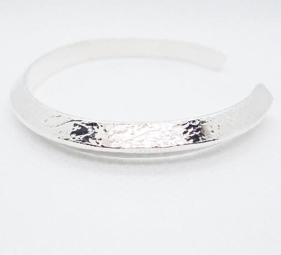 Sterling Silver Cuff Bracelet Triangle Style With Design - South Florida Boho Boutique