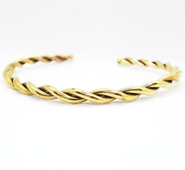 Twisted  Brass Bracelet Cuff - South Florida Boho Boutique