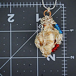 Natural Apple Murex Pendant-Wire Wrapped-Colored Beads-Beach Boho-USA - South Florida Boho Boutique