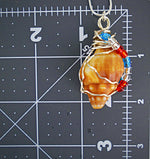 Horse Conch Seashell-Silver Tone Wire Wrapped-Multi Color Glass Beads-Beach Boho Holiday Jewelry - South Florida Boho Boutique