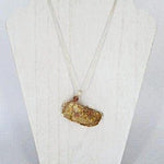Angel Wing Seashell Pendant-Copper/Silver Tone Wire Wrap-Glitter Glazed - South Florida Boho Boutique