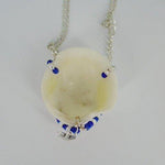 Lucina Seashell Pendant-Silver Wire Wrapped-Color Glass Beads-Boho Style - South Florida Boho Boutique